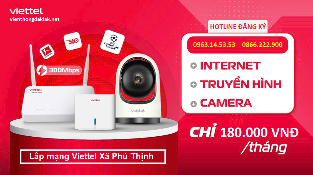 Lắp mạng Viettel Xã Phú Thịnh