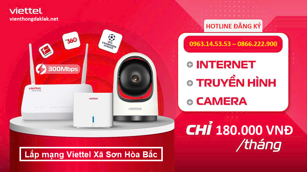 Lắp mạng Viettel Xã Sơn Hòa Bắc